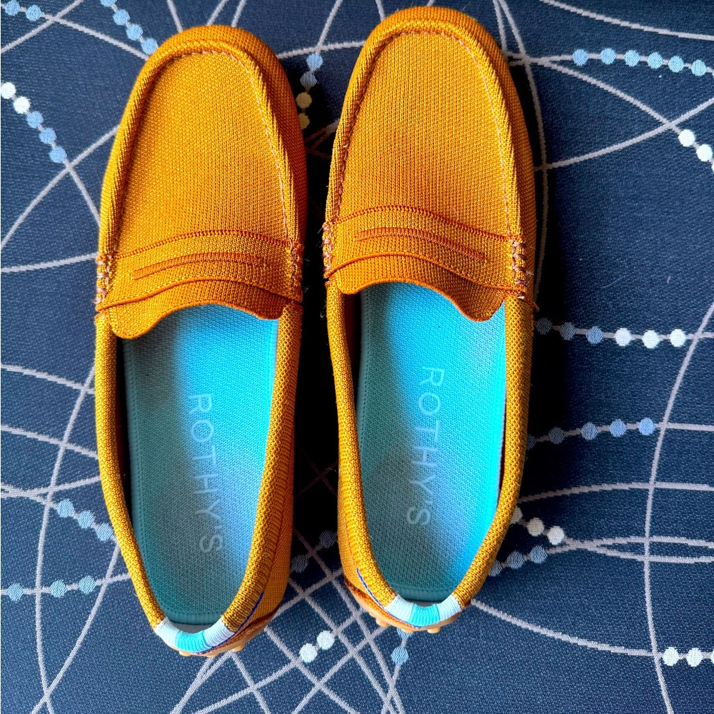 Rothy’s Cognac drivers size 10